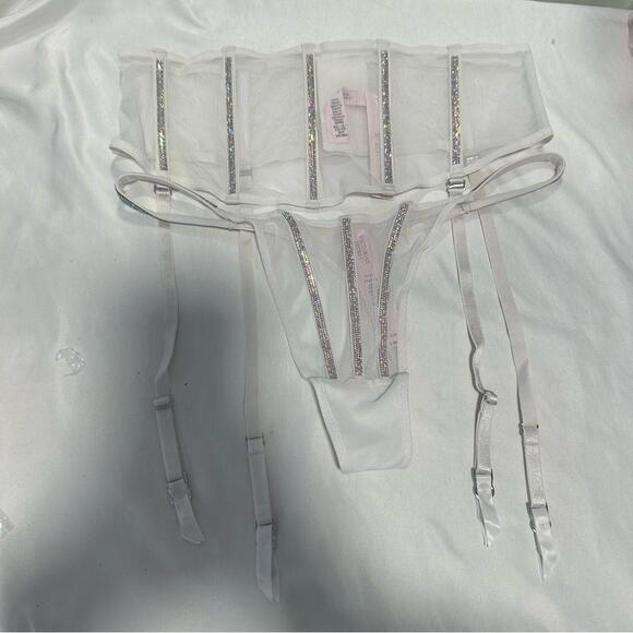Victoria’s Secret Sheer Shine Waist-Cinching Garter Belt
And Thong Set - Picture 7 of 9